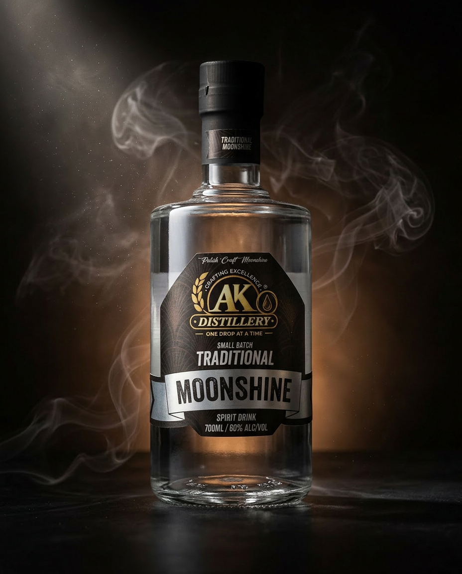 AK Distillery Traditional Moonshine 700ml, 60% ABV